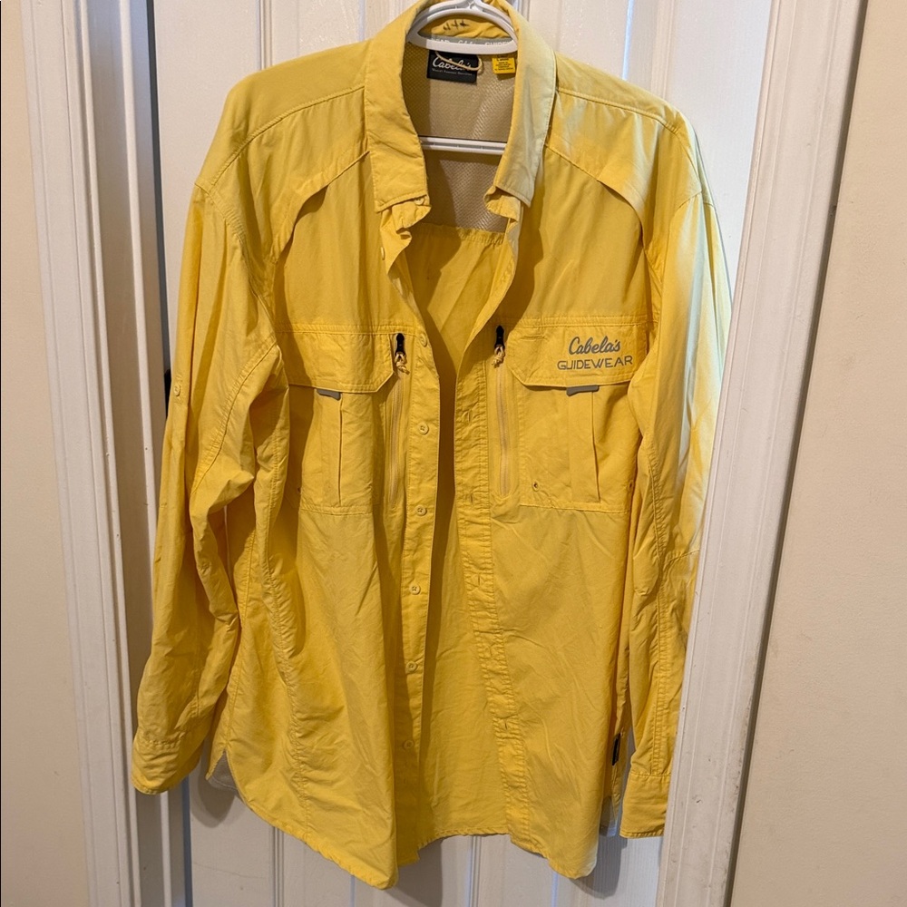 Cabela's Guidewear Bright Yellow Shirt
